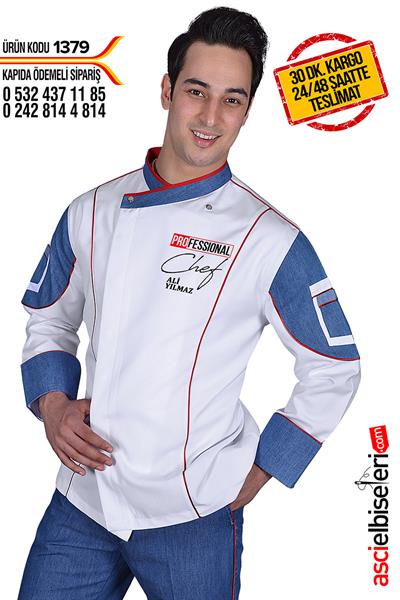 De1379 Professıonal Aşçı Ceketi (Executive Nakışlı)