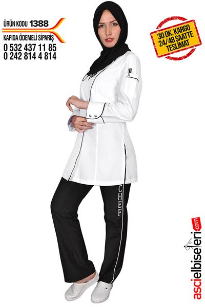 De1388 Chef Nakışlı Ceket