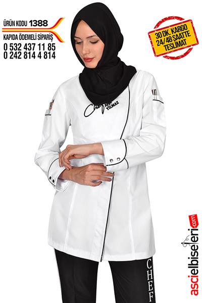 De1388 Chef Nakışlı Ceket
