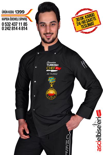De1399 Chef Aşçı Ceketi Executive Turkısh Nakışı Yoktur