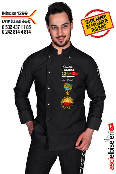 De1399 Chef Aşçı Ceketi Executive Turkısh Nakışı Yoktur
