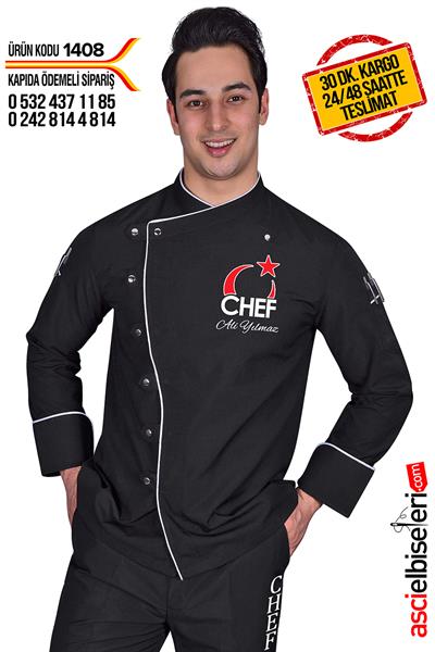 De1408 Chef Nakışlı Ceket