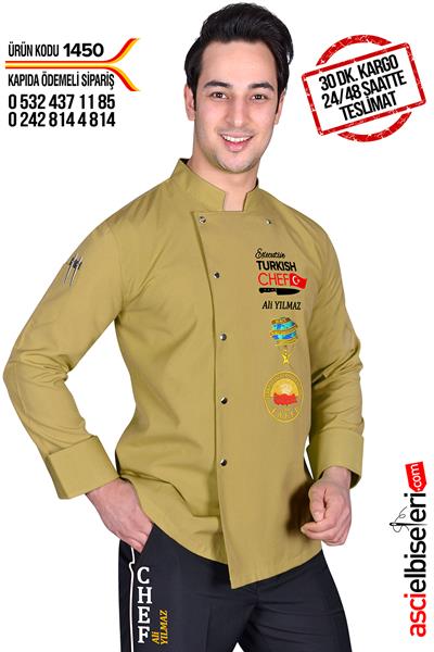 De1450 Muhteşem Bej Turkısh Chef Aşçı Ceketi