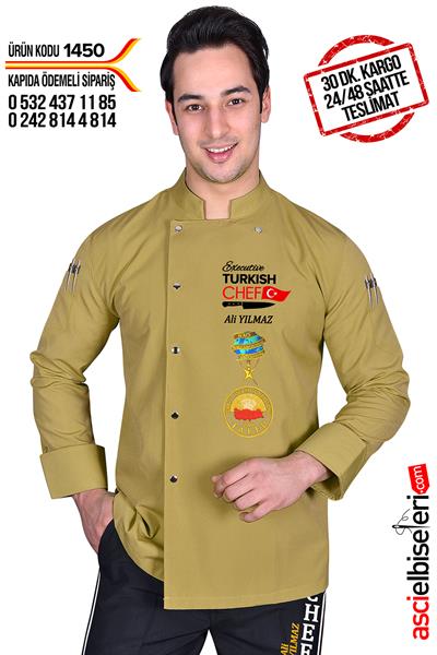 De1450 Muhteşem Bej Turkısh Chef Aşçı Ceketi