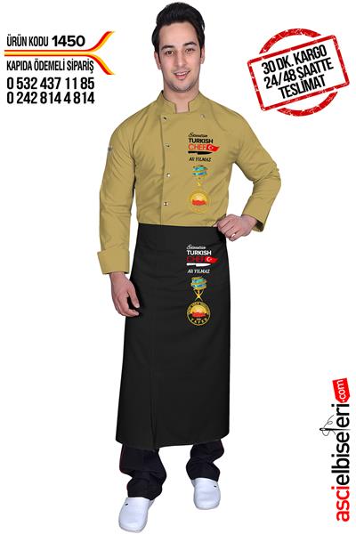 De1450 Muhteşem Bej Turkısh Chef Aşçı Ceketi
