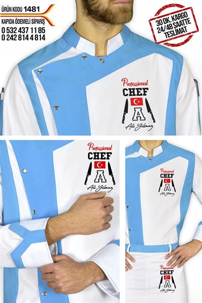 De1481 Aşçı Ceketi Erkek