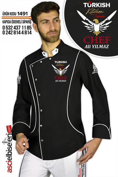 De1491 Şef Bıçakları Kanatlı Chef Ceketi