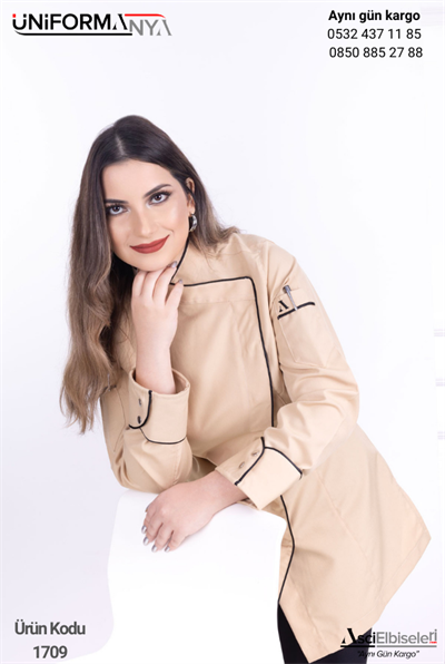 De1709 Kadın Aşçı Kıyafetleri