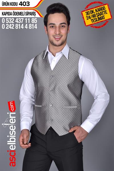 De403 Garson Yeleği Sütlü Kahve