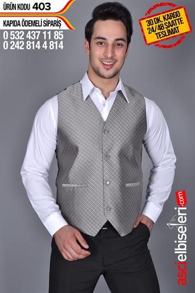 De403 Garson Yeleği Sütlü Kahve