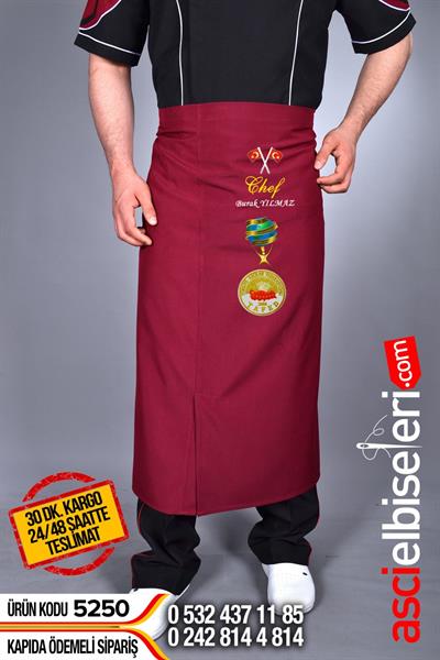 De5250 Executıve Chef Nakışlı Önlük