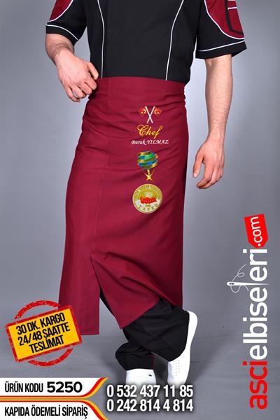 De5250 Executıve Chef Nakışlı Önlük