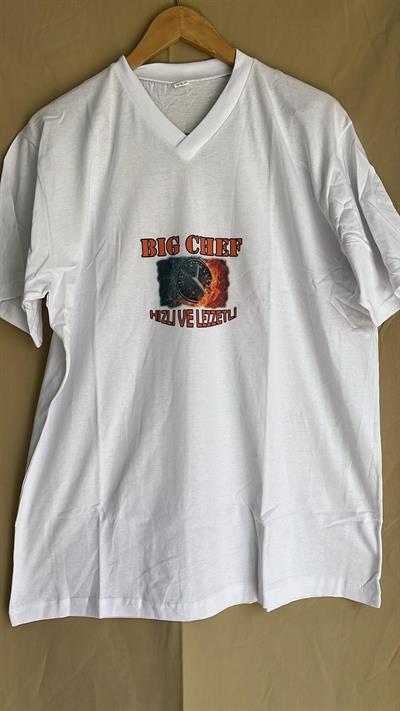 De90018 Beyaz T Shırt