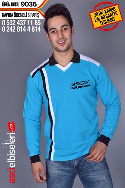 De9036 Turkuaz Sweatshırt