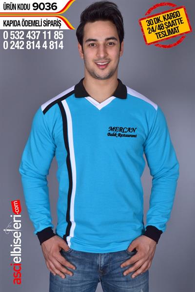 De9036 Turkuaz Sweatshırt