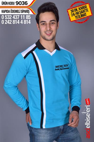 De9036 Turkuaz Sweatshırt