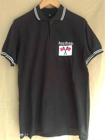 De91651 Nakışlı Siyah Tişört