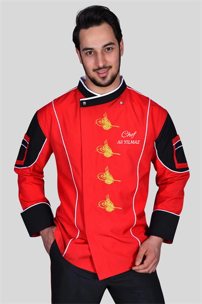 Didim Tuğralı Şef Aşçı Ceketi