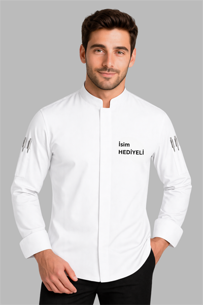 En Ucuz Aşçı Ceketi Beyaz