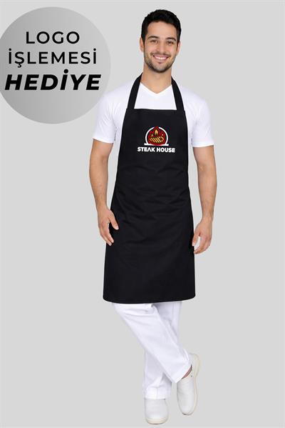 Firma Logo İşlemesi Hediyeli Mutfak Önlüğü Barista Restaurant Cafe Aşçı Garson Kişiye Özel Önlük