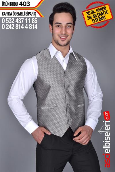 Garson Yeleği Sütlü Kahve Firma İsminizin Nakış İle İşlenmesi Ücretsiz