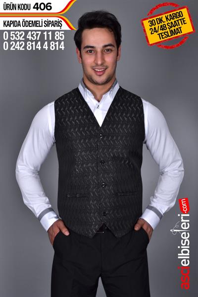 Garson Yelekleri Siyah Firmanızın İsmini Nakış İle İşletmek Ücretsiz