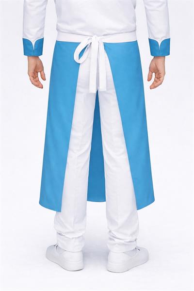 Gümüldür Turkuaz Beyaz Chef Önlüğü