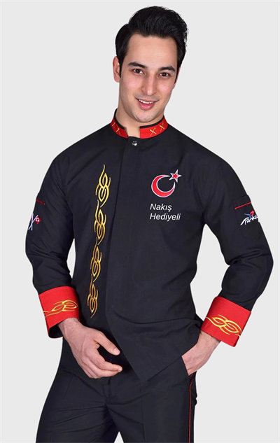 Kapadokya Siyah Şef Ceketi