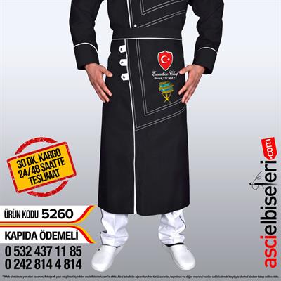 Kemalpaşa Siyah Şef Aşçı Önlüğü