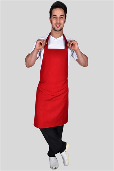 Kırmızı Aşçı Önlük Modelleri