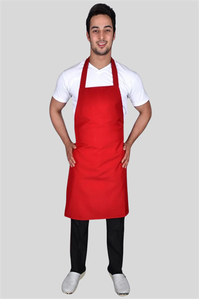 Kırmızı Aşçı Önlük Modelleri