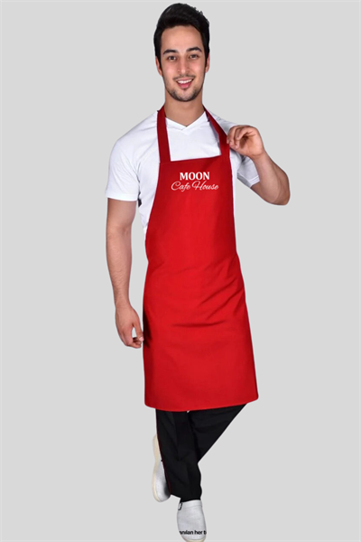 Kırmızı Aşçı Önlük Modelleri