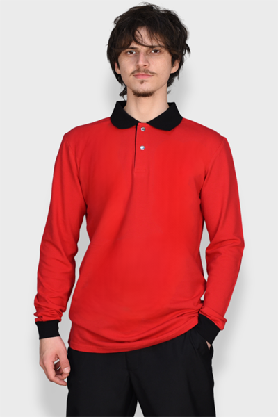 Nakış Hediyeli Aşçı,Garson Sweatshirt I Yakalı, Çıtçıtlı, Kırmızı Garson, Aşçı  Sweatshirt 