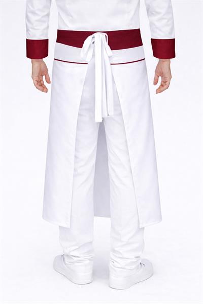 Kordon Beyaz Bordo Chef Aşçı Önlükleri