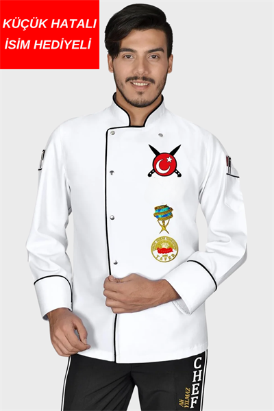 Küçük hatalı ürün I Aşçı Ceketi Şef Ceketi Aşçı Kıyafeti Aşçı Forması Aşçı Gömleği Aşçı Elbiseleri