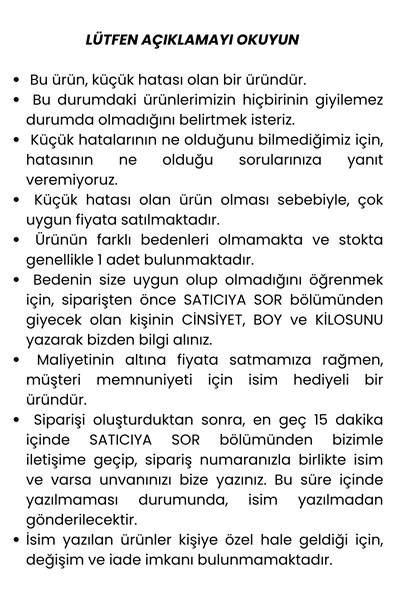 Küçük hatalı ürün I İsim Hediyeli Aşçı Ceketi Şef Ceketi Aşçı Kıyafeti Aşçı Forması