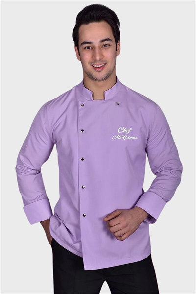 Lila Renk Şef Ceketi