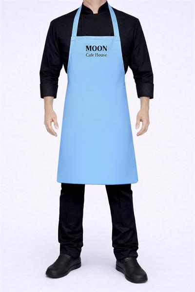 Mavi Boyundan Geçmeli Önlük