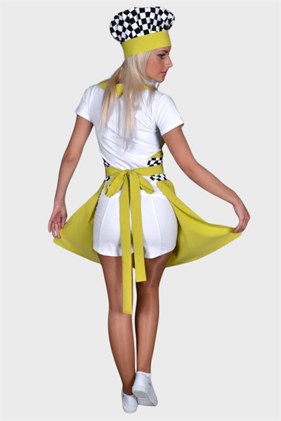 Mutfak Önlük Kep  33129 Dilediğiniz Yazının Önlük Üzerinde Nakış İle İşlemek Ücretsiz