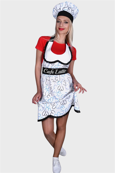 Mutfak Önlük Kep Tasarım  33122 Önlük Üzerine İstediğiniz Yazının Nakış İle İşlenmesi Ücretsiz