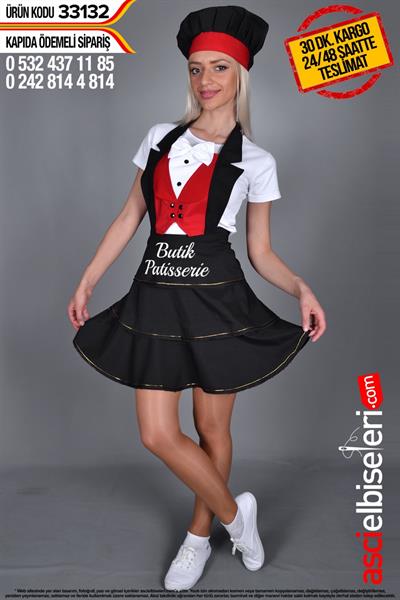 Mutfak Önlük Ve Kep Çeşitleri  33132 Nakış İle İstediğin Yazıyı Yazdırmak Ücretsiz