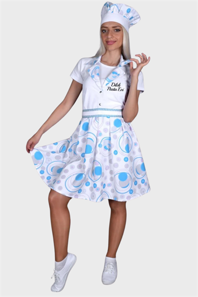 Mutfak Önlük Ve Kep Modeli  33151 Firma Adınızın Sol Göğüse Nakışla İşlenmesi Ücretsiz