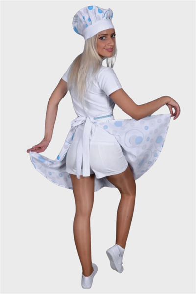 Mutfak Önlük Ve Kep Modeli  33151 Firma Adınızın Sol Göğüse Nakışla İşlenmesi Ücretsiz