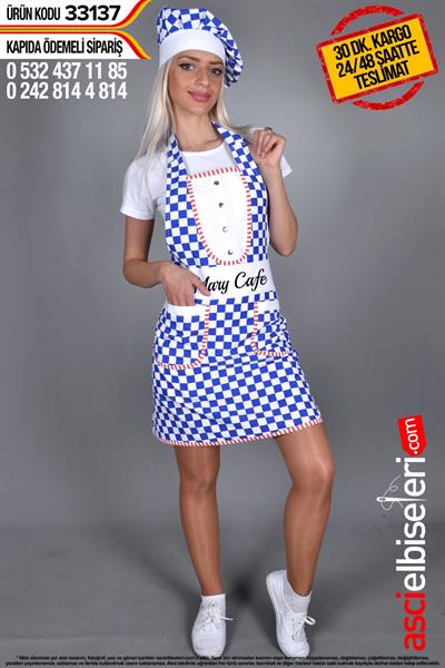 Mutfak Önlük Ve Kep Modelleri  33137 Önlüğün Bel Kısmına Nakış İle Yazı İşlemek Ücretsiz