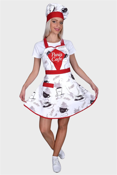 Mutfak Önlükleri Ve Kep Setleri  33147 Dilediğiniz Yazının Önlük Üzerine Nakışla İşlenmesi Ücretsiz