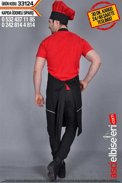 Mutfak Takımı Önlük Ve Kep  33124 Önlük Üzerine Nakış İle Yazı Yazılması Ücretsiz