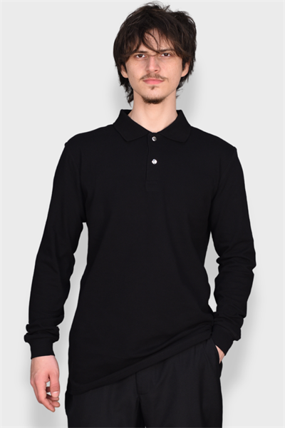 Nakış Hediyeli Aşçı, Garson Sweatshirt I Yakalı, Çıtçıtlı, Siyah Garson, Aşçı Tişört Uzun Kollu