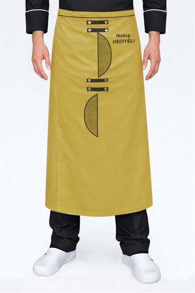 Petek Nakışlı Aşçı Mutfak Önlüğü