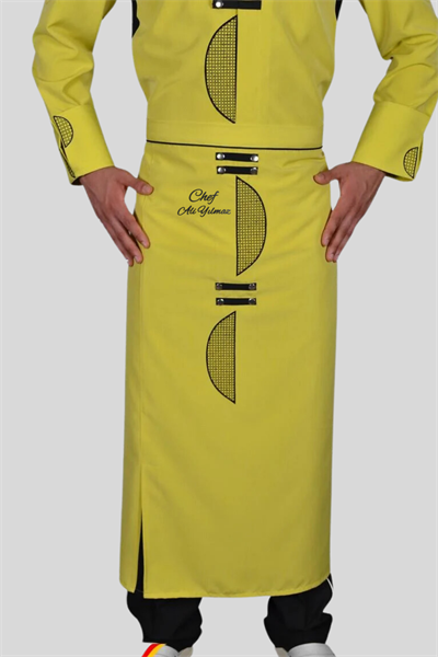 Petek Nakışlı Aşçı Mutfak Önlüğü