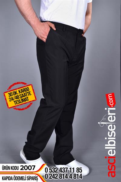 Siyah Aşçı Pantolonları
